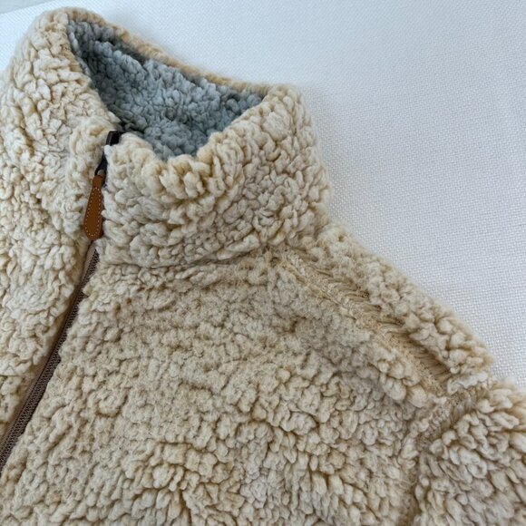 Nordic Fleece The Victoria Sherpa Pullover in Oatmeal Quarter Zip Sweater Large - Picture 13 of 15